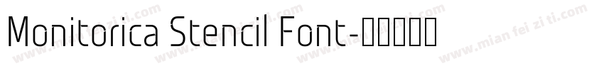 Monitorica Stencil Font字体转换